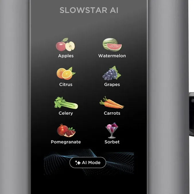 Bedienfeld des SaftIQ Slow Juicers im Detail